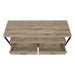 Monarch Specialties I2872 | Meuble TV - 48" - 2 Tiroirs de rangement - Taupe foncé-Sonxplus Sorel