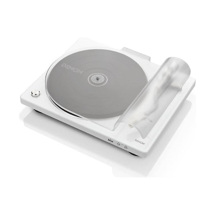 Denon DP-450USB | Table tournante Hi-Fi - Port USB - Bras de lecture en "S" - Blanc-Sonxplus Sorel