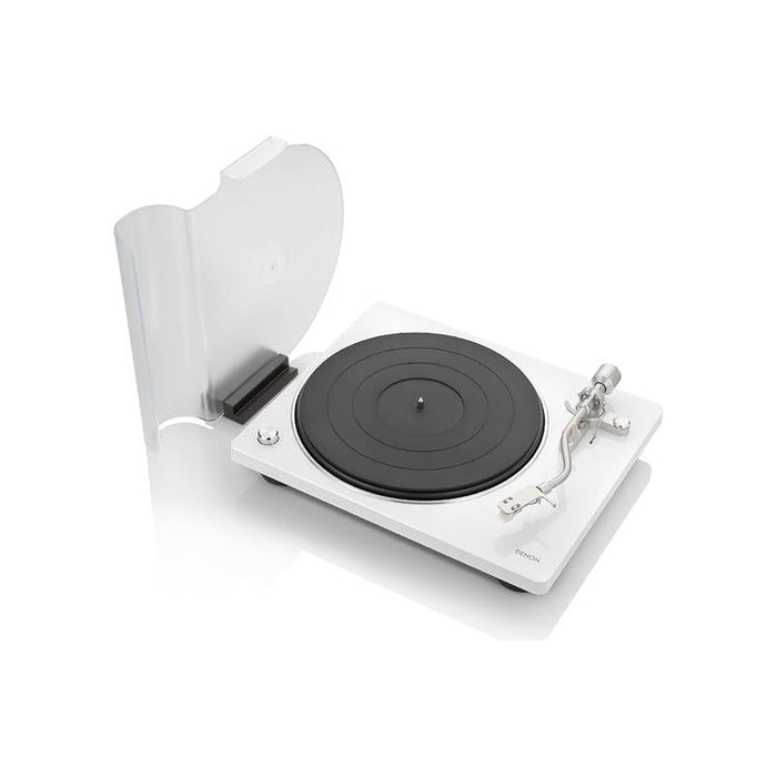 Denon DP-400 | Table tournante Hi-Fi - Capteur automatique de vitesse - Bras de vitesse en "S" - Blanc-Sonxplus Sorel