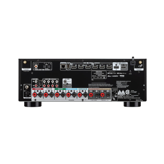 Denon AVR-S980H | Récepteur AV - 7.2 canaux d'amplification - Cinéma maison - 8K - HEOS - Noir | 04 | Sonxplus Sorel
