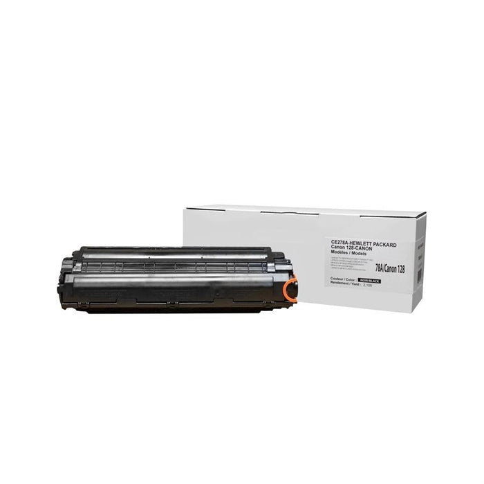 Kartouche+ | Cartouche laser compatible pour HP CE278A/Canon 128 - Noire - 2 100 pages à 5% de couverture de page | 01 | Sonxplus Sorel