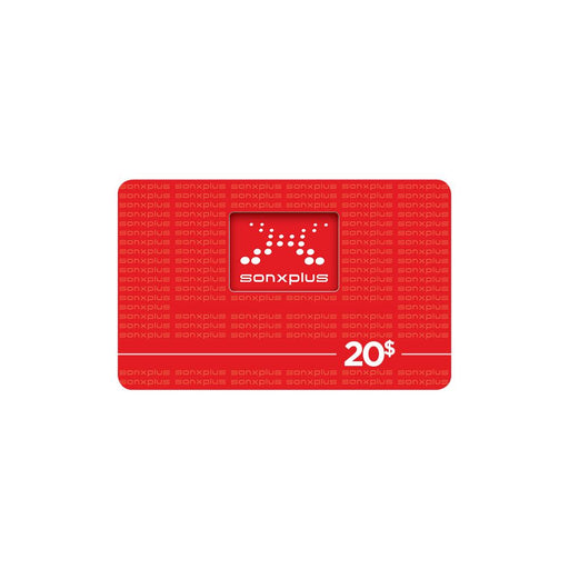 Carte cadeau valeur de 20 $ applicable sur tous les achats | Sonxplus Sorel