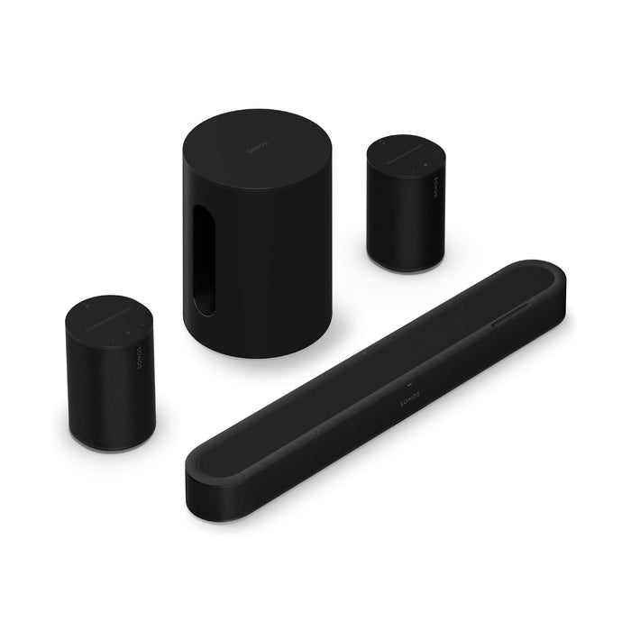 Sonos | Ensemble immersif avec Beam Ultra + Sub Mini + 2 Era 100 - Noir | 01 | Sonxplus Sorel