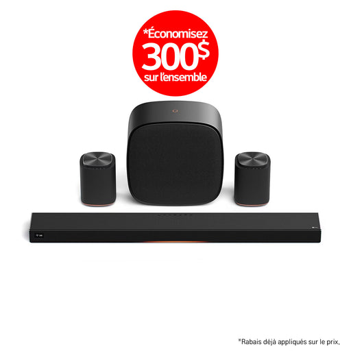 LG Sound Suite | Immersive suite 5 Pro - Barre de son H7 +2 M5 + W7 | 01 | Sonxplus Sorel