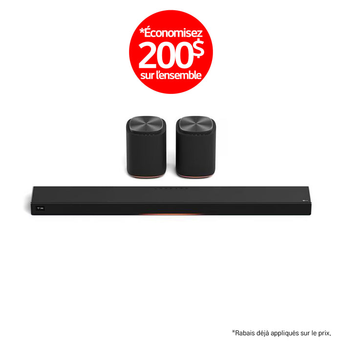 LG Sound Suite | Immersive suite 7 - Barre de son H7+2M7 | 01 | Sonxplus Sorel