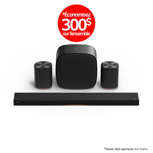 LG Sound Suite | Immersive suite 7 Pro - Barre de son H7+2M7+W7 | 01 | Sonxplus Sorel