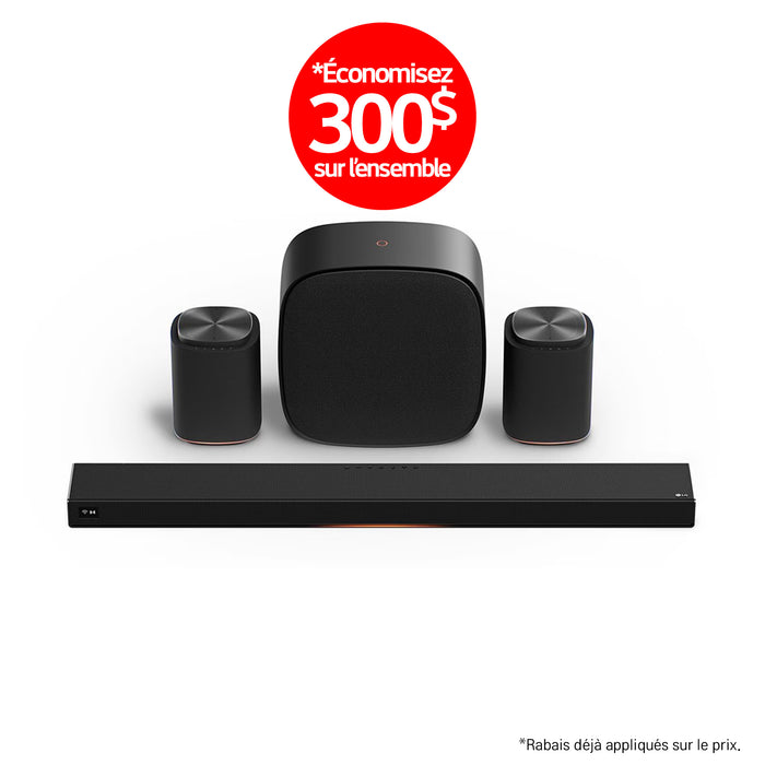 LG Sound Suite | Immersive suite 7 Pro - Barre de son H7+2M7+W7 | 01 | Sonxplus Sorel