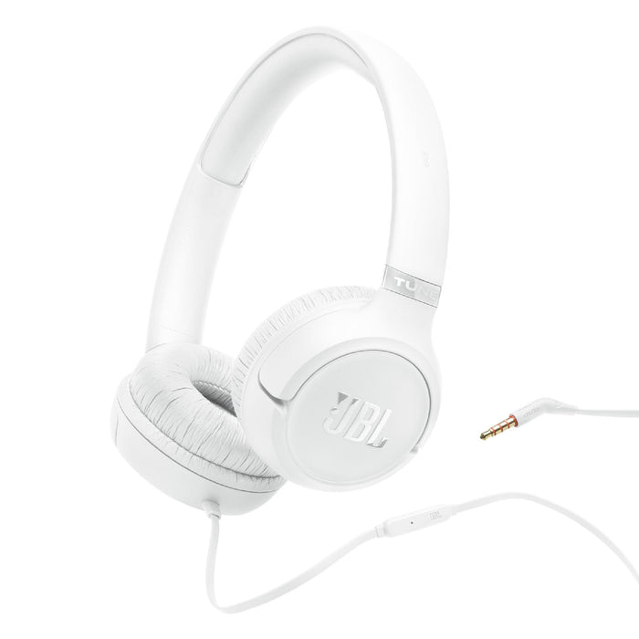 JBL Tune 530 | Écouteurs supra-auriculaire - Fil - Pliable - Blanc | 01 | Sonxplus Sorel