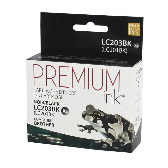 Kartouche+ | Brother-Compatible Inkjet Cartridge - LC203BK - Black - 550 pages at 5% page coverage | 01 | Sonxplus Sorel