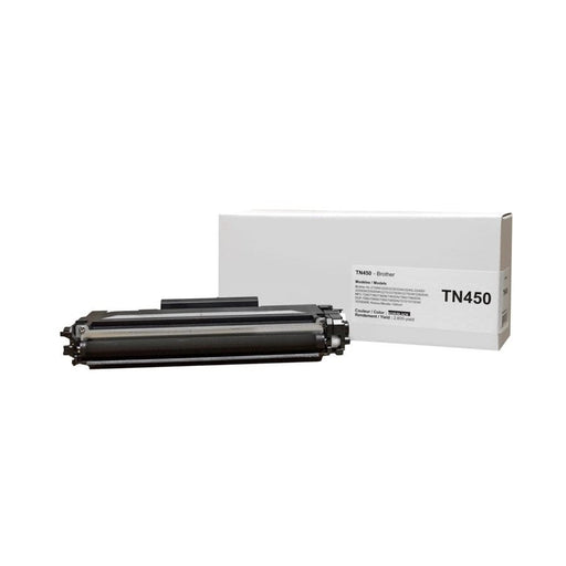 Kartouche+ | Cartouche laser compatible pour Brother TN450 - Noire - 2600 pages à 5% de couverture de page | 01 | Sonxplus Sorel