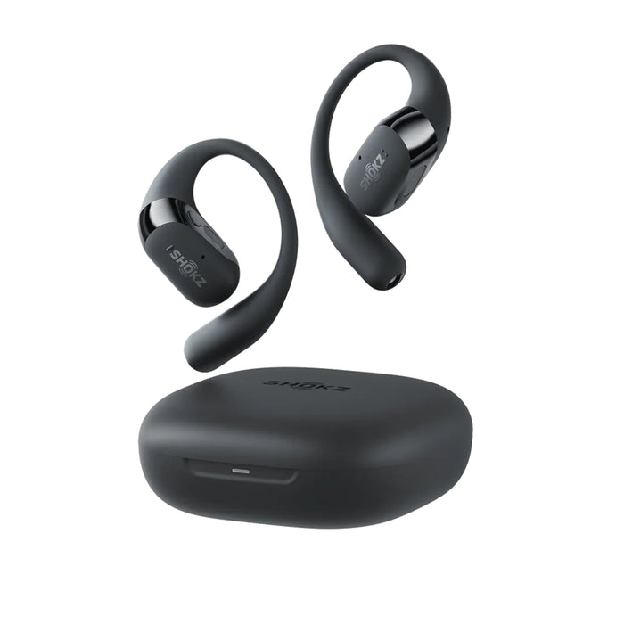 SHOKZ OpenFit 2+ | Open-Ear Headphones - Up to 48 Hours of Playback - Bluetooth - Black | 02 | Sonxplus Sorel