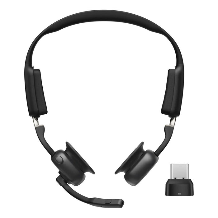 Shokz OpenMeet USB-C | Casque stéréo Bluetooth - 15 Heures d'autonomie - Noir