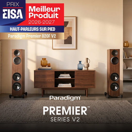 Paradigm Premier 820F V2 | Tower Speakers - Piano Black - Pair | 02 | Sonxplus Sorel
