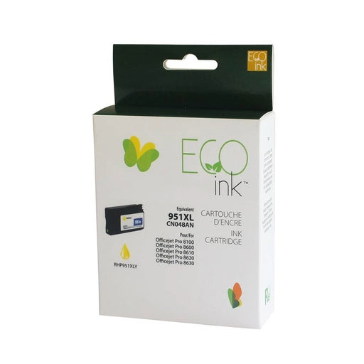 Kartouche+ | Cartouche à jet d'encre recyclée québécoise HP - Jaune - 1500 pages à 5% de couverture de page | 01 | Sonxplus Sorel