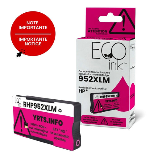 Kartouche+ | Cartouche à jet d'encre recyclée québécoise - Magenta - 1 600 pages à 5% de couverture de page | 01 | Sonxplus Sorel