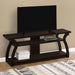 Monarch Specialties I 2667 | TV stand - 60" - Open concept with 3 levels - Espresso-Sonxplus Sorel