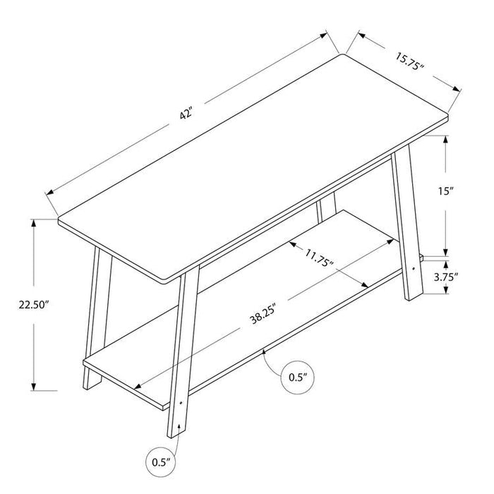 Monarch Specialties I 2735 | TV stand - 42" - Espresso-Sonxplus Sorel