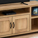 Monarch Specialties I 2744 | TV stand - 60" - Imitation wood - Golden pine-Sonxplus Sorel