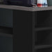 Monarch Specialties I 7419 | Computer cabinet - Corner - L-shaped design - Left or right orientation - With drawers - Grey top - Black-Sonxplus Sorel