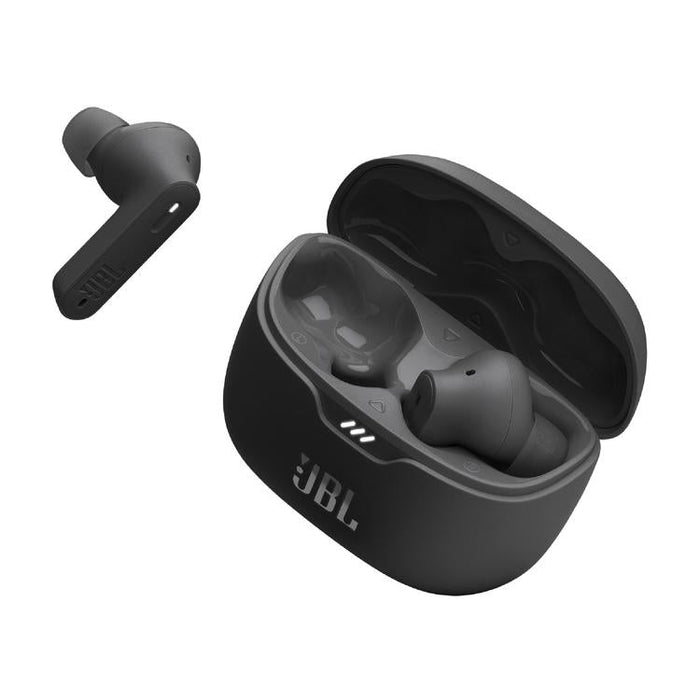 JBL Tune Beam | In-Ear Headphones - 100% Wireless - Bluetooth - Smart Ambient - Stick-open Design - Black-Sonxplus Sorel