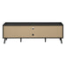 Monarch Specialties I 2781 | 72'' TV stand - Black base - With 2 faux-wood doors-Sonxplus Sorel