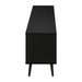 Monarch Specialties I 2781 | 72'' TV stand - Black base - With 2 faux-wood doors-Sonxplus Sorel