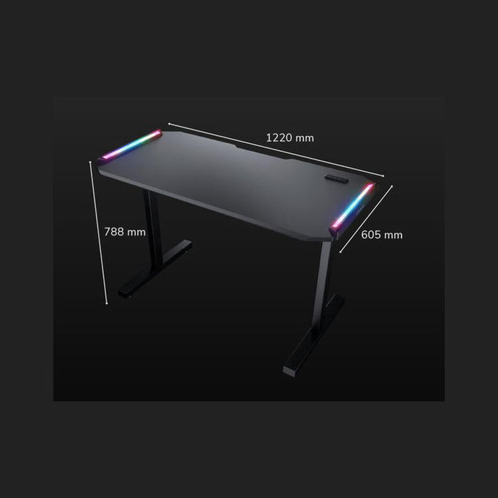 Cougar Deimus 120 | Game table - Integrated ports - RGB lighting - Black-Sonxplus Sorel