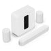 Sonos | High-End Immersive Set with Beam + Sub 4 + 2 Era 100 - Wireless - Wi-Fi - White-Sonxplus Sorel