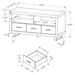 Monarch Specialties I 3250 | TV stand - 48" - 3 Drawers - Dark taupe-Sonxplus Sorel