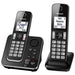 Panasonic KX-TGD392B | Cordless phone - 2 handsets - Answering machine - Black-Sonxplus Sorel