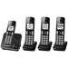 Panasonic KX-TGD394B | Cordless phone - 4 handsets - Answering machine - Black-Sonxplus Sorel