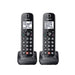 Panasonic KXTGF872B | Combo cordless phone - 1 fixed handset and 2 cordless handsets - Answering machine - Black-Sonxplus Sorel