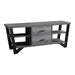 Monarch Specialties I2762 | TV stand - 60" - 2 Storage drawers - Grey/Black-Sonxplus Sorel