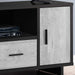 Monarch Specialties I2804 | TV stand - 48" - 1 Drawer - 1 Cabinet - Grey and Black-Sonxplus Sorel