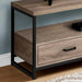 Monarch Specialties I2872 | TV stand - 48" - 2 Storage drawers - Dark taupe-Sonxplus Sorel