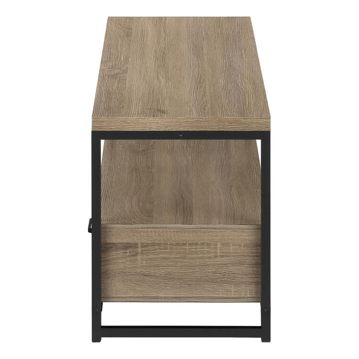 Monarch Specialties I2872 | TV stand - 48" - 2 Storage drawers - Dark taupe-Sonxplus Sorel
