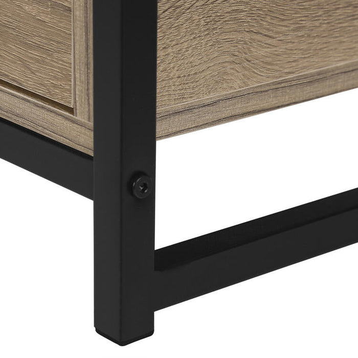 Monarch Specialties I2872 | TV stand - 48" - 2 Storage drawers - Dark taupe-Sonxplus Sorel