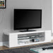 Monarch Specialties I3535 | TV stand - 60" - 1 glass shelf - White-Sonxplus Sorel